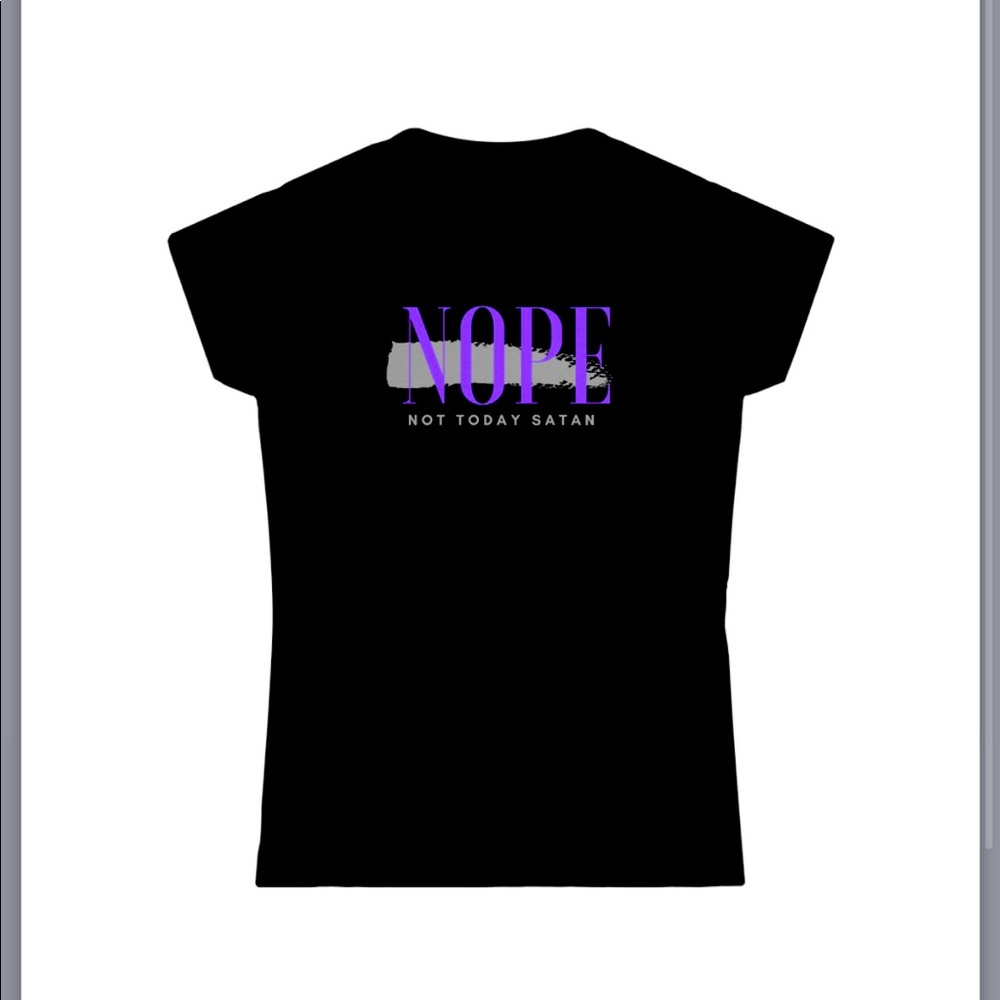 NOPE T-shirt in Black, Gray, or White